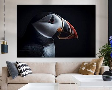 Puffin by Digitale Schilderijen