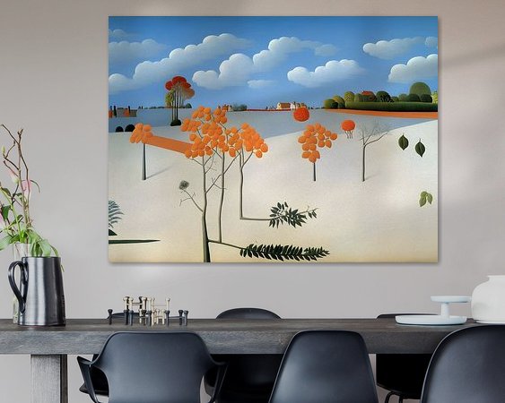 Example of the artwork in a room