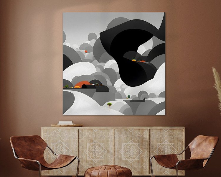 Example of the artwork in a room