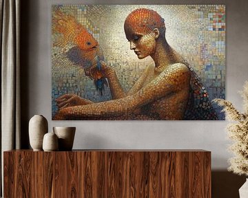 Mosaic Pointillism by Digitale Schilderijen