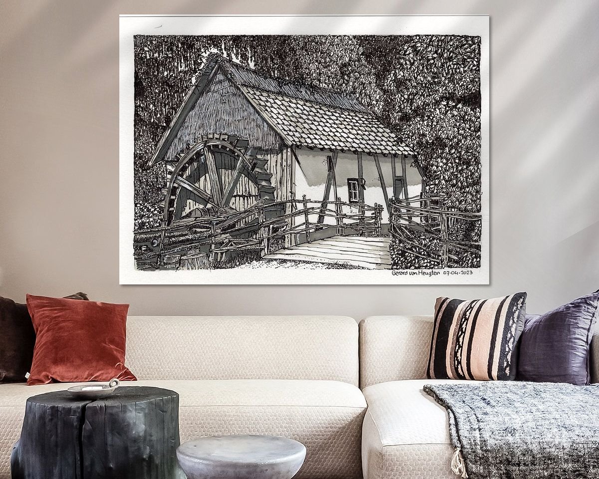 Example of the artwork in a room