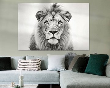 Monochrome leeuw van Uncoloredx12