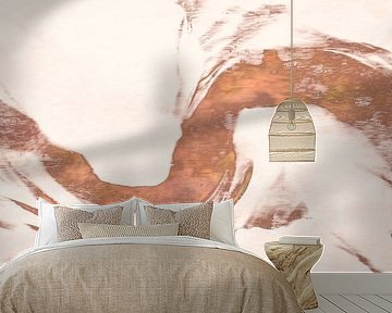 Japanischer Zen Fluss in Kupfer von Mad Dog Art