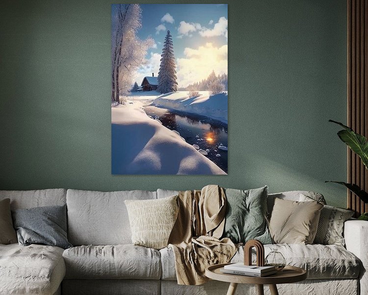 Example of the artwork in a room