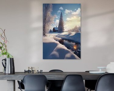 Example of the artwork in a room