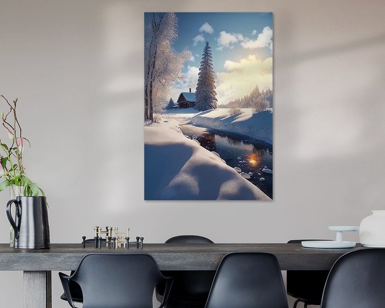 Example of the artwork in a room