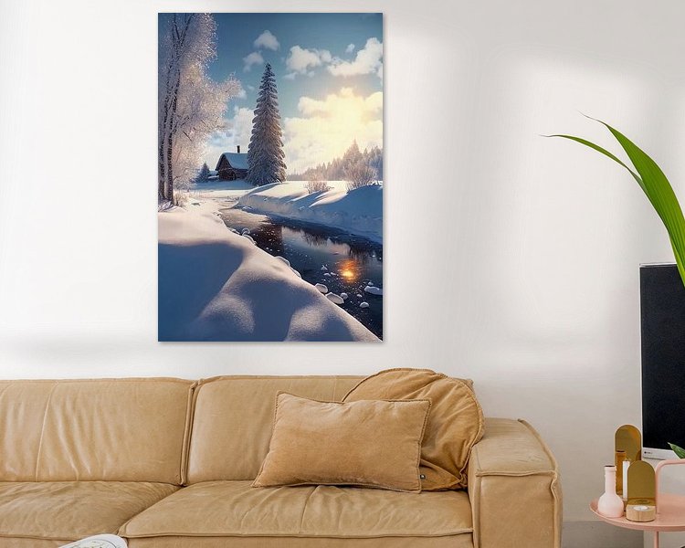 Example of the artwork in a room