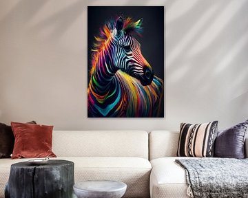 Colourful zebra by drdigitaldesign