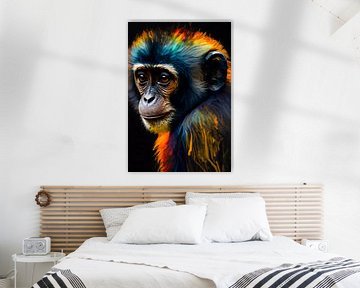 Colourful baby monkey by drdigitaldesign