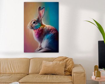 Kleurrijk konijn van drdigitaldesign