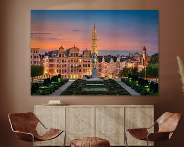 Skyline of Brussels, Belgium by Michael Abid