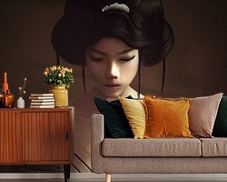 Example of the artwork in a room