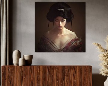 Geisha aux yeux fermés sur ArtDesign by KBK