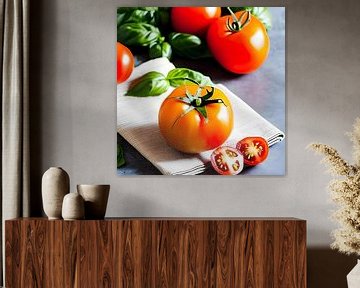 Tomaten - een keukenplaatje van Heike Hultsch