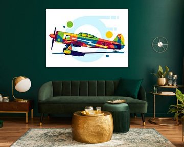 Yak-11 Moose in Pop Art by Lintang Wicaksono