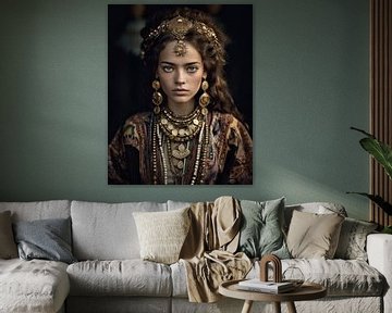 Portrait d'art "Fille berbère"