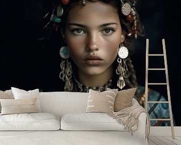 Fine art portrait "Berber girl" by Carla Van Iersel