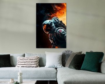 Astronaut im Weltraum von drdigitaldesign