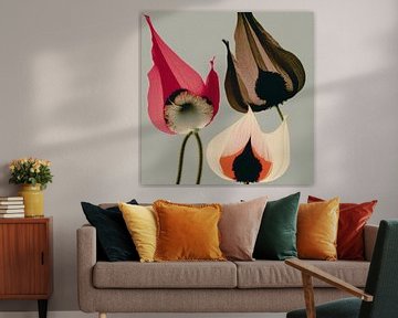 Abstract and colourful flowers by Studio Allee