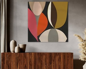 Abstract retro patroon van Studio Allee