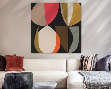 Abstract retro patroon van Studio Allee