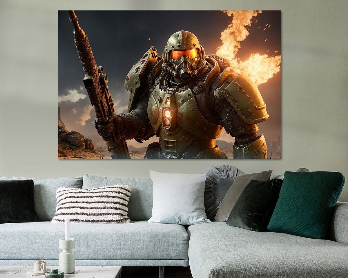 Example of the artwork in a room