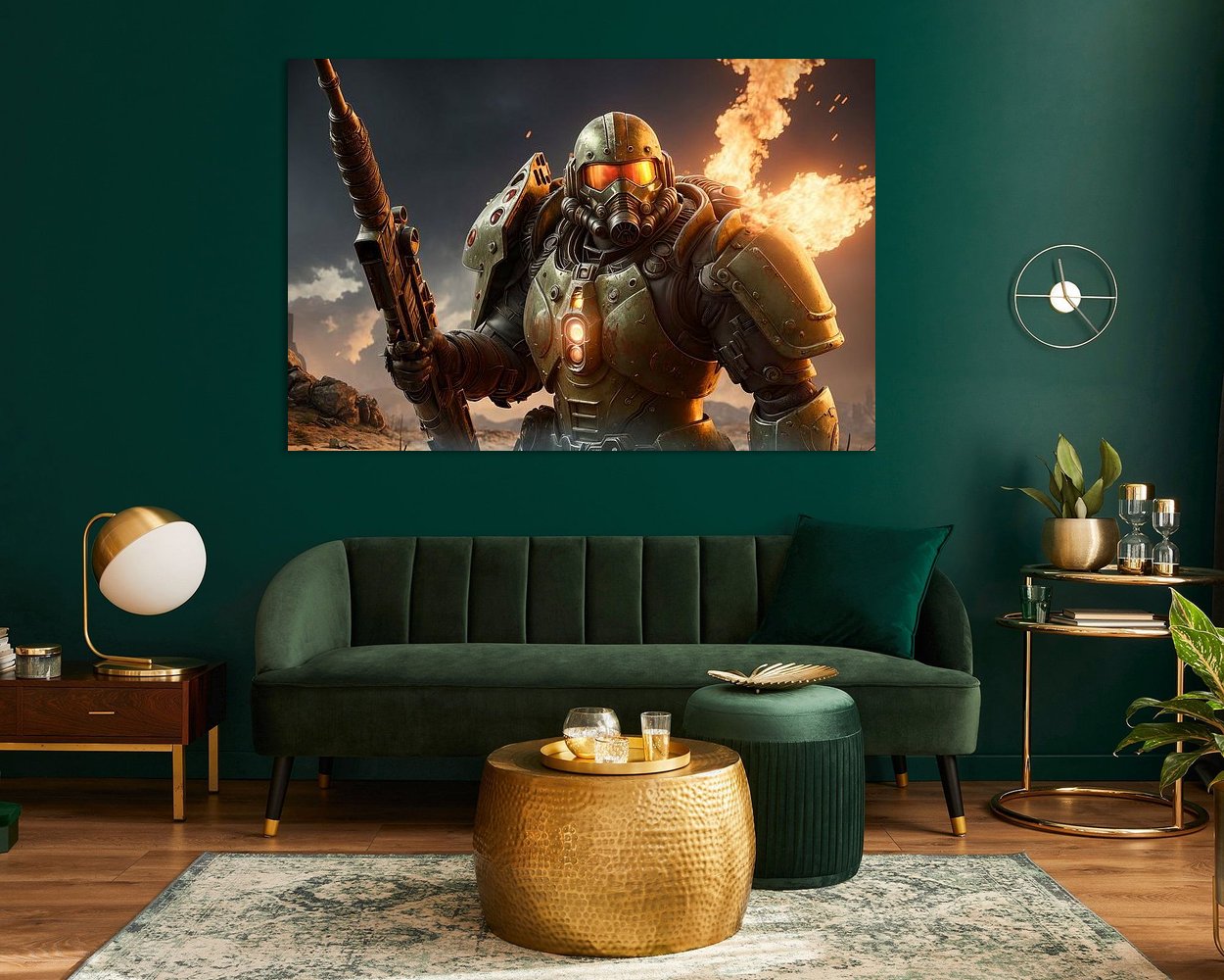 Example of the artwork in a room