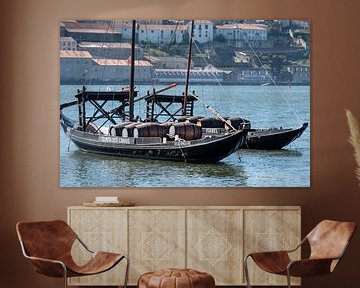Transportschepen in de haven van Porto van Detlef Hansmann Photography