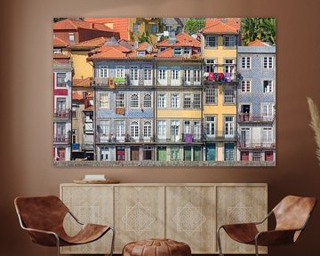 Façades colorées à Porto sur Detlef Hansmann Photography