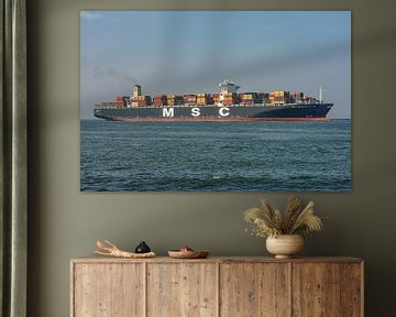 MSC Benedetta XIII containerschip. van Jaap van den Berg
