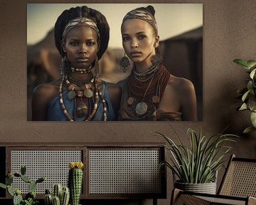 Zwei afrikanische Frauen von Carla Van Iersel