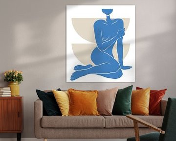 Woman in Blue von Marja van den Hurk