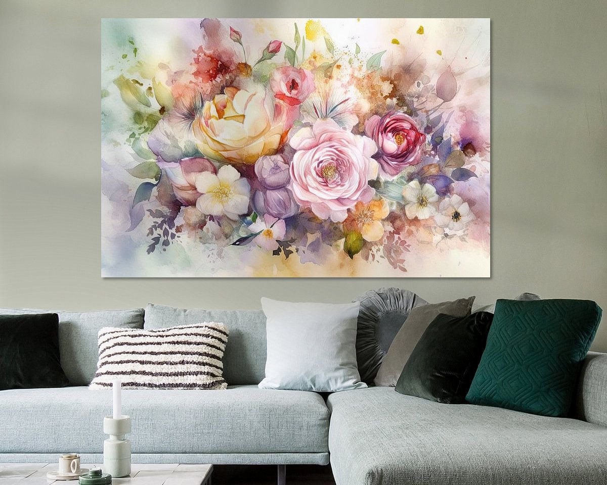 Example of the artwork in a room