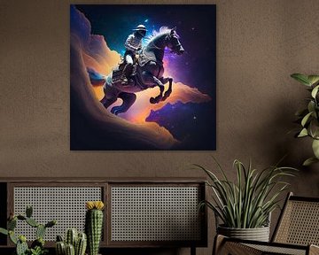 Weltraum-Cowboy auf einem intergalaktischen Abenteuer von TheArtfulGallery