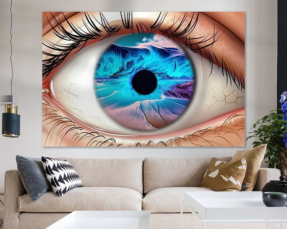 Example of the artwork in a room