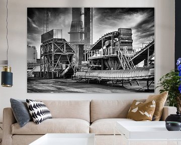 Kohlelagerung im Hafen von Rotterdam von Hans Winterink