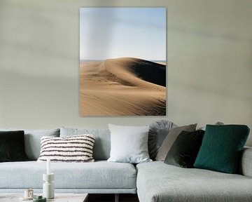 Sand mound in the desert dune area of Dunas de Maspalomas. by Myrthe Slootjes