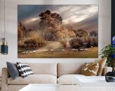 Example of the artwork in a room