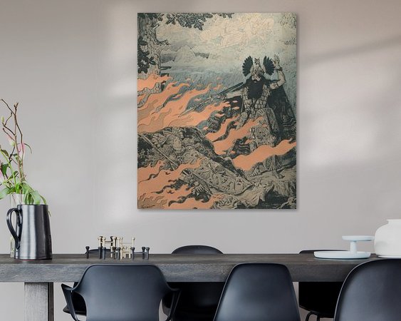 Example of the artwork in a room