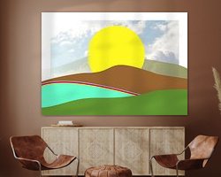 Example of the artwork in a room