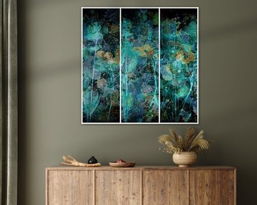 Malerische Blumen Triptychon .Malerische Blumen . von Saskia Dingemans Awarded Photographer