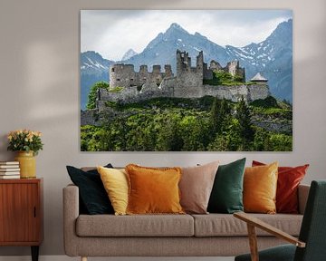 Ruïne van kasteel Ehrenberg bij Reutte, Oostenrijk van XXLPhoto