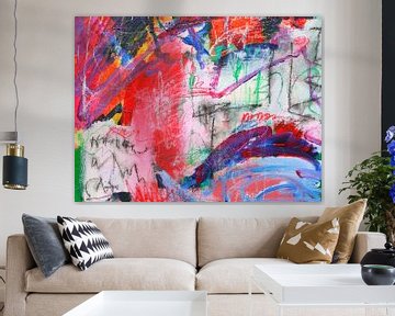 Abstract painting 'Follow your heart and your passion'