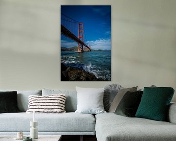 Golden Gate Bridge - Portrait sur Bart van Vliet