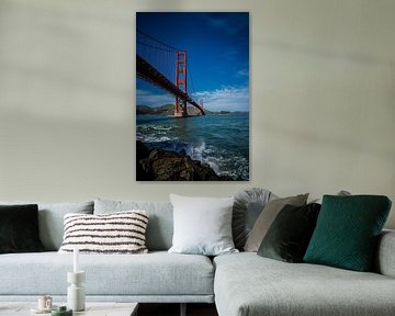 Golden Gate Bridge - Portrait van Bart van Vliet