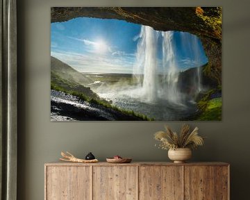 Seljalandsfoss waterval in het zuiden van IJsland van XXLPhoto