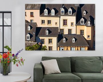 Façades de maisons dans le quartier du Grund à Luxembourg-ville sur Werner Dieterich