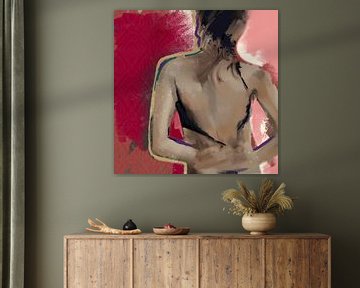 Striptease | Abstract vrouwenportret van MadameRuiz