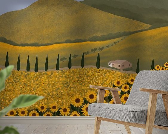 Example of the artwork in a room