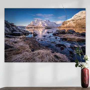 Vue de la montagne enneigée